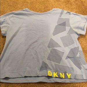blue crop top
